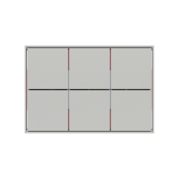 Square Frame FF Form (86X86) Silver Plastic