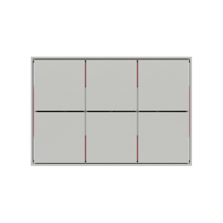 Square Frame FF Form (86X86) Silver Plastic
