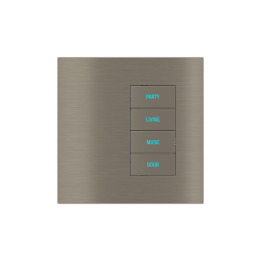 Ekinex накладка 20venti 98x98 mm никель металл EK-SQT-GBR
