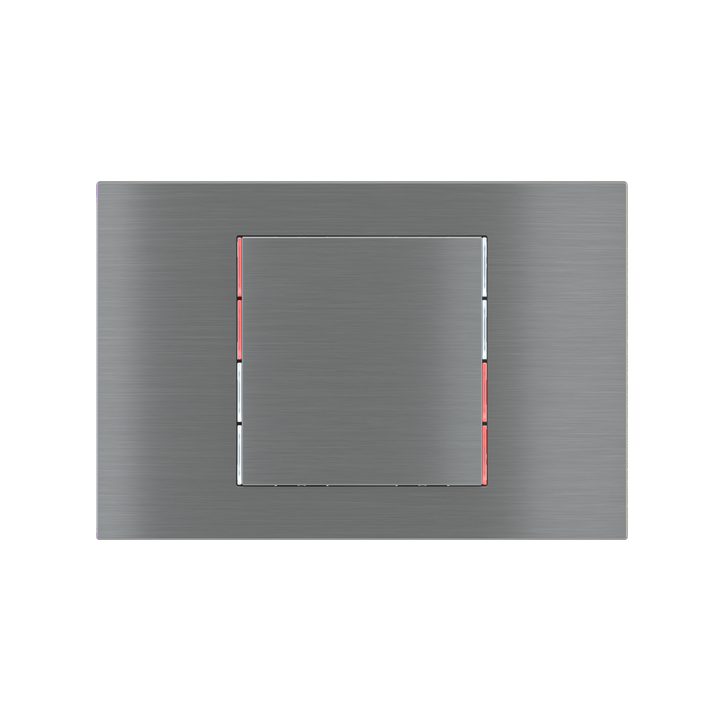 kit 1 rocker 71 serie Square (60X60) Metal Titanium
