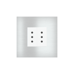 Square Plate Surface (71/20Venti) (98x98) 1 window (45x45) Metal Alluminium