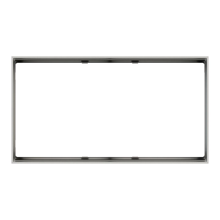 Ekinex накладка FF 86x157 mm серебро пластик EK-FO2-GAG