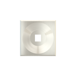 Square magnetic plate for keystone system ERA series Metal Steel Brushed