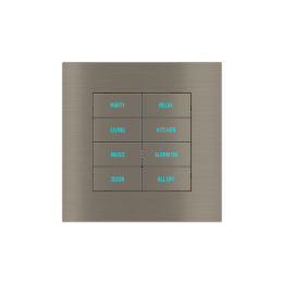 Ekinex накладка 20venti 98x98 mm никель металл EK-SQS-GBR