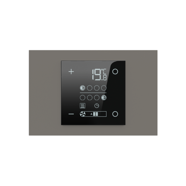 Rectangular Plate 71 (Form/Flank/NF) (80x121) 1 window (60x60) Fenix NTM Grey London