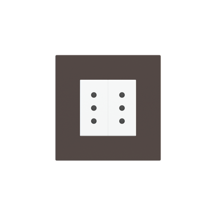 Ekinex накладка 20venti 87x87 mm Cocoa Orinoco Fenix NTM EK-DQP-FCC
