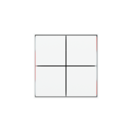 Ekinex накладка Form/Flank/NF 40x40 mm Pure white пластик EK-TQQ-GAR-