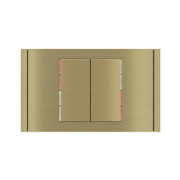 kit 2 rockers 71 serie vertical rectangular (30X60) Metal Brass