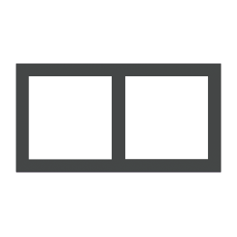 kit 4 rockers 71 serie horizontal rectangular (60X15) Metal Carbon