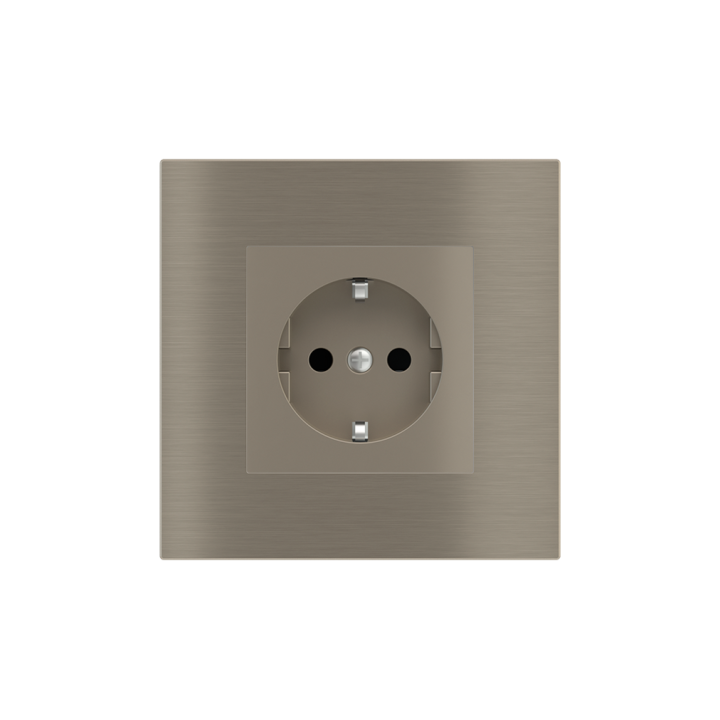 Ekinex накладка 20venti 98x98 mm никель металл EK-SQG-GBR