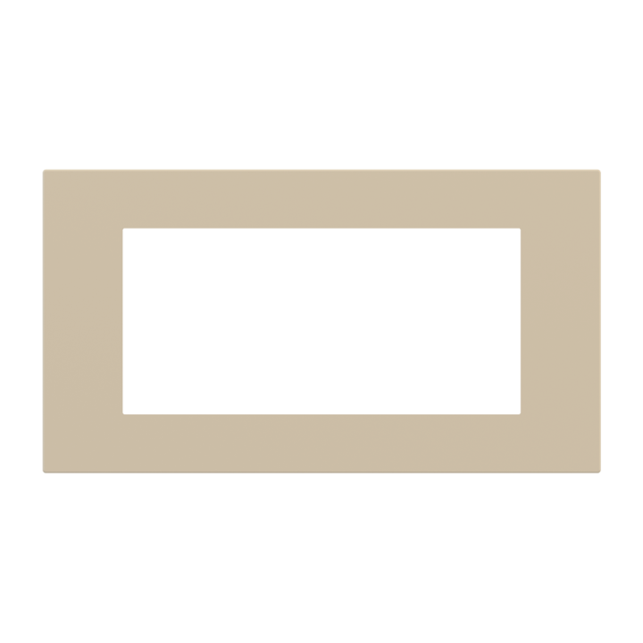 Rectangular magnetic plate (112x52 mm window) Proxima series Metal Beige Luxor
