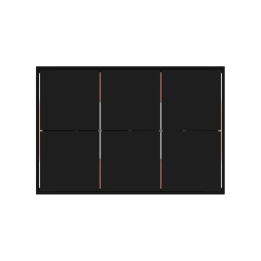 Square Frame FF Form (86X86) Black Plastic