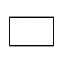 Rectangular Frame FF Form (86x126) Silver Plastic