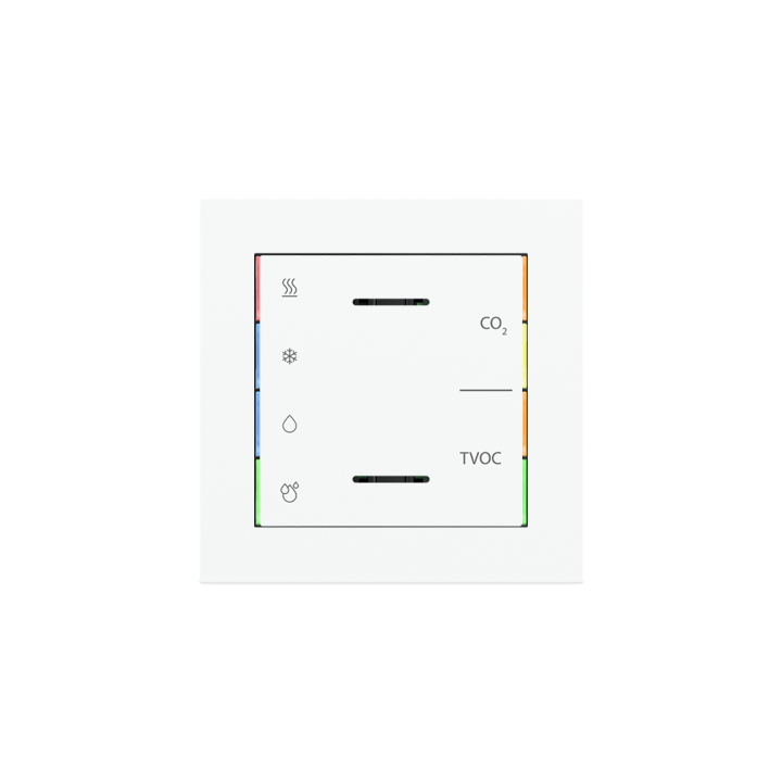 kit 1 rocker 71 serie Square ET2 (60X60) Pure white Plastic
