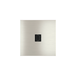 Square magnetic plate for keystone system Proxima series Metal Steel Brushed