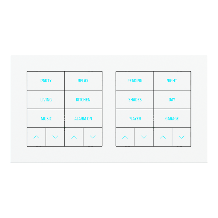 Rectangular Plate Deep (FF/71/20Venti) (87x158) 2 windows (60x60)+(60x60) Plastic White