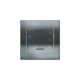 Multisensor Cover ES2 with symbols 71 Serie (60X60) Metal HT Black