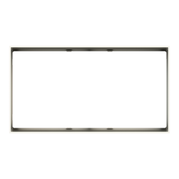 Rectangular Frame FF Form (86x157) 2 Windows White Plastic