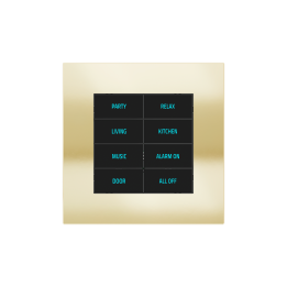 Ekinex накладка 20venti 98x98 mm Champagne металл EK-SQS-CHA