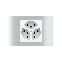 Rectangular Plate Deep (FF/71/20Venti) (87x128) 1 window (60x60) Metal Alluminium