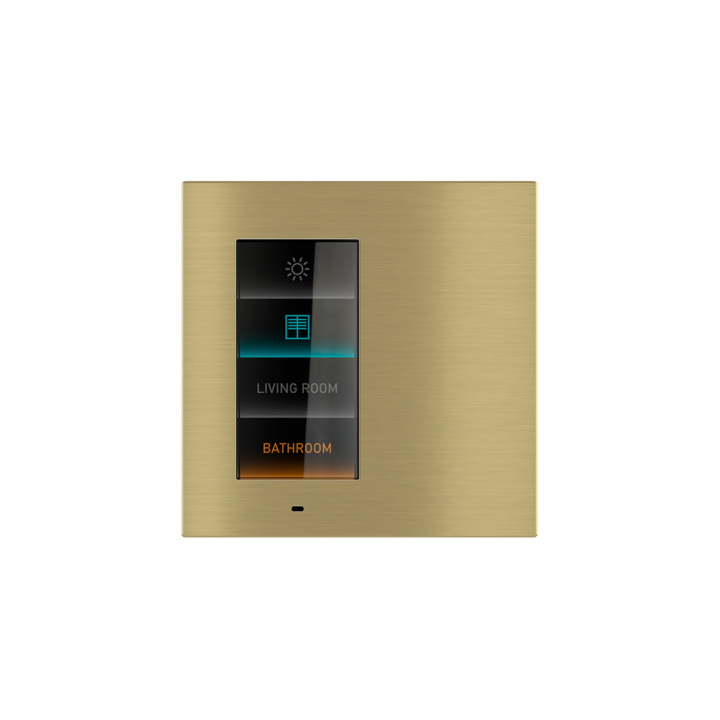 Signum square plate Deep Metal Brass