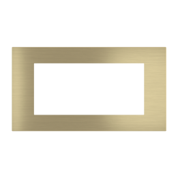 Rectangular magnetic plate (112x52 mm window) Proxima series Metal Brass