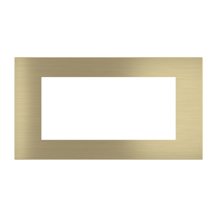 Rectangular magnetic plate (112x52 mm window) Proxima series Metal Brass