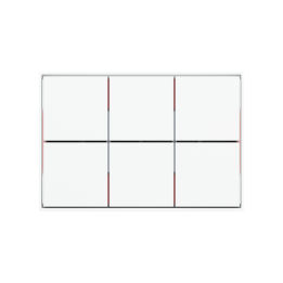 Square Frame FF Form (86X86) White Plastic