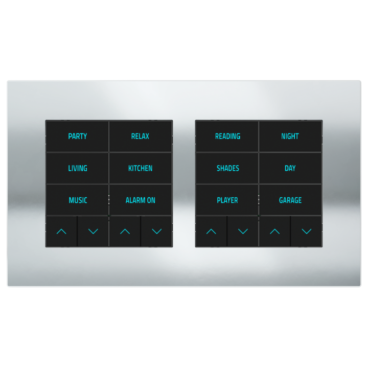 Ekinex накладка 20venti 98x168 mm хром металл EK-S2S-CRO