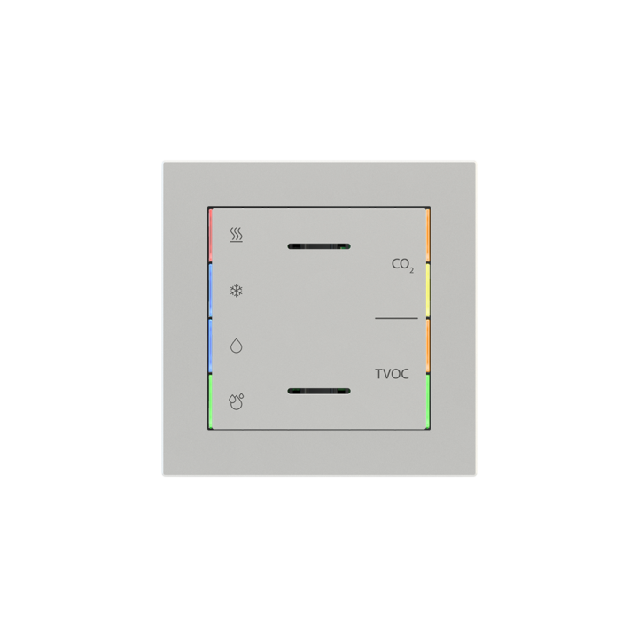 kit 1 rocker 71 serie Square ET2 (60X60) Silver Plastic
