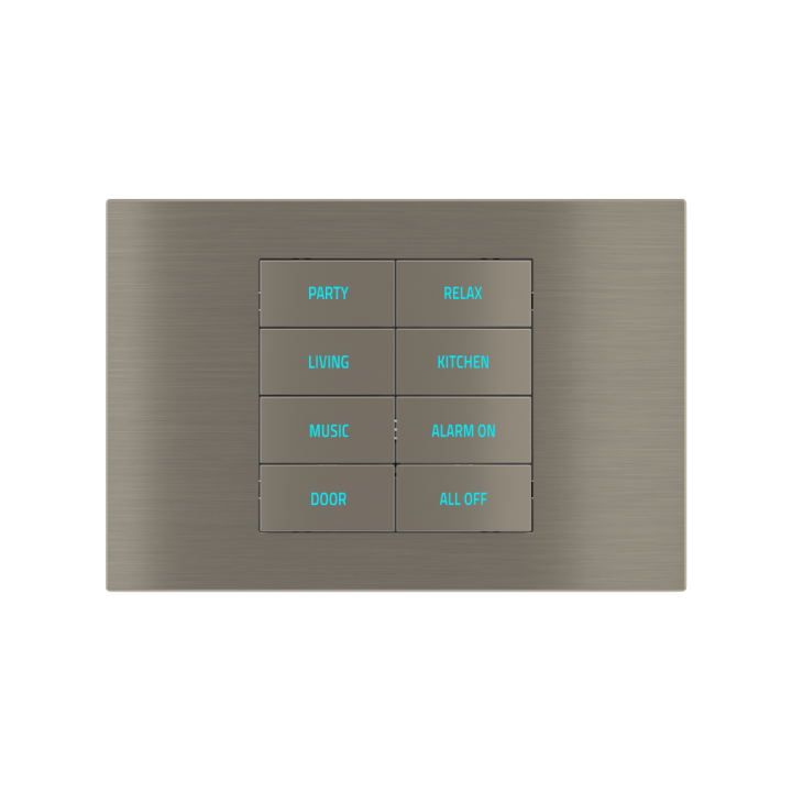 Ekinex накладка 20venti 87x128 mm никель металл EK-DRG-GBR