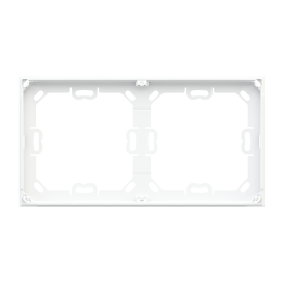 Mounting adapter for 1 double plate frameless mounting white color - NF version (1 piece)