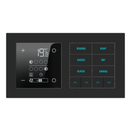 Ekinex накладка 20venti 87x158 mm Black Ingo Fenix NTM EK-D2S-FNI