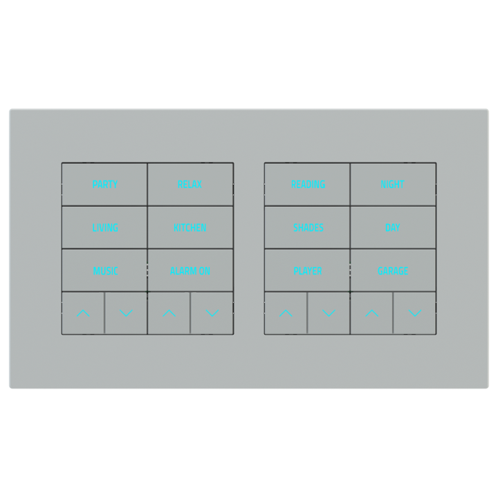 Rectangular Plate Surface (71/20Venti) (98x168) 2 windows (60x60)+(60x60) Fenix NTM Grey Ephesus