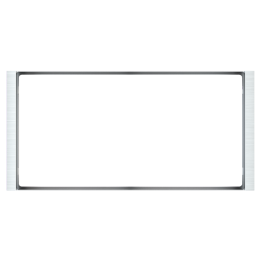 Rectangular Frame FF Flank (80x165) 2 Windows Alluminium Metal