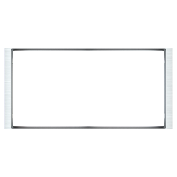 Rectangular Frame FF Flank (80x165) 2 Windows Alluminium Metal