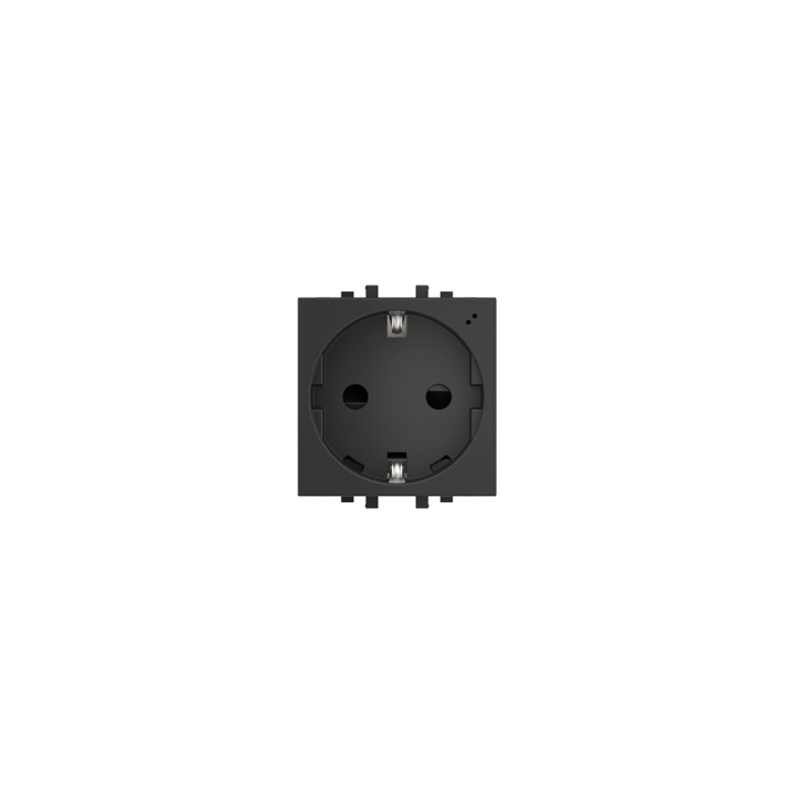 Power Socket DE with spring terminals Proxima series anthracite RAL 7016
