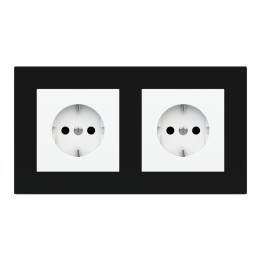 Ekinex накладка 20venti 87x158 mm черный пластик EK-D2E-GAE