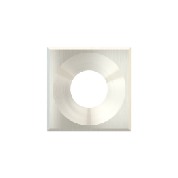 Square magnetic plate for Schuko, French, Israeli power socket ERA series Metal Steel Brushed