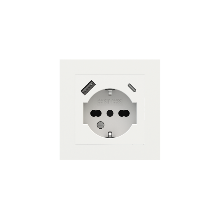 Ekinex накладка Form/Flank/NF 80x80 mm White Malè Fenix NTM EK-PQG-FBM