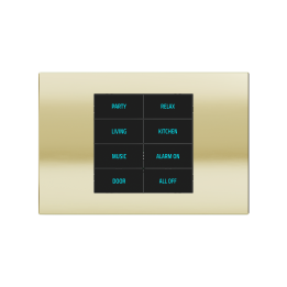 Rectangular Plate Deep (FF/71/20Venti) (87x128) 1 window (45x68) Metal HT Champagne