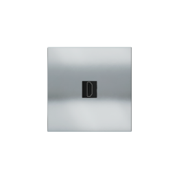 Square magnetic plate for keystone system Proxima series Metal Chrome