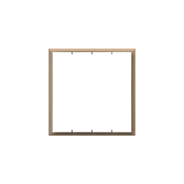 Square Slim frame ERA series Metal Warm Brass
