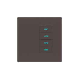 Square Plate Surface (20Venti) (98x98) 1 window (30x60) Fenix NTM Cocoa Orinoco