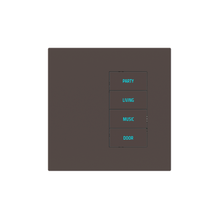 Square Plate Surface (20Venti) (98x98) 1 window (30x60) Fenix NTM Cocoa Orinoco