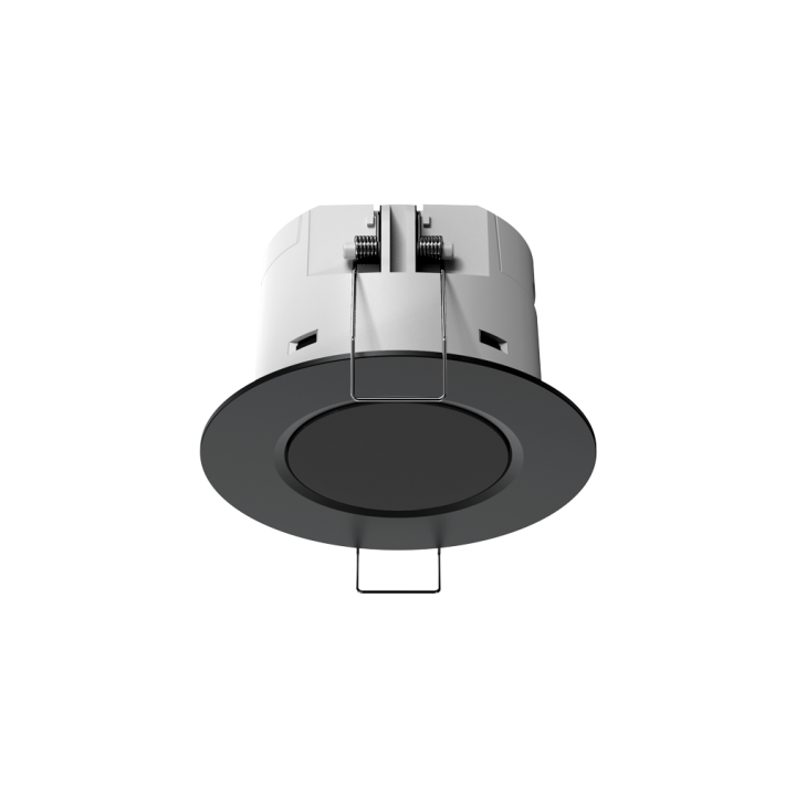 Multifunctional KNX Secure real presence sensor (black) for indoor ceiling mounting