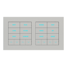 Rectangular Plate Deep (FF/71/20Venti) (87x158) 2 windows (60x60)+(60x60) Plastic Silver