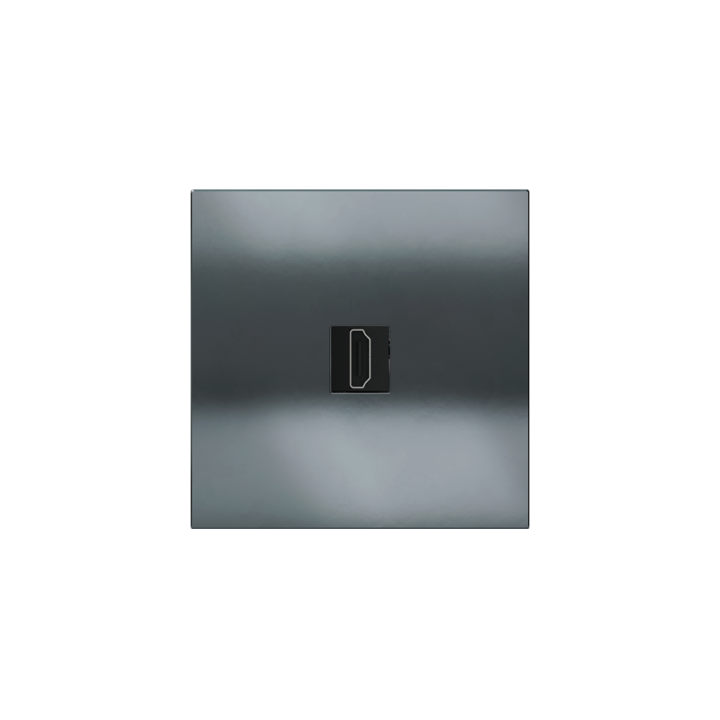 Square magnetic plate for keystone system Proxima series Metal Black Metal