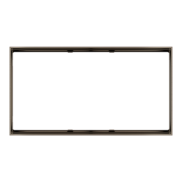 Rectangular Frame FF Form (86x157) 2 Windows Metal Nickel