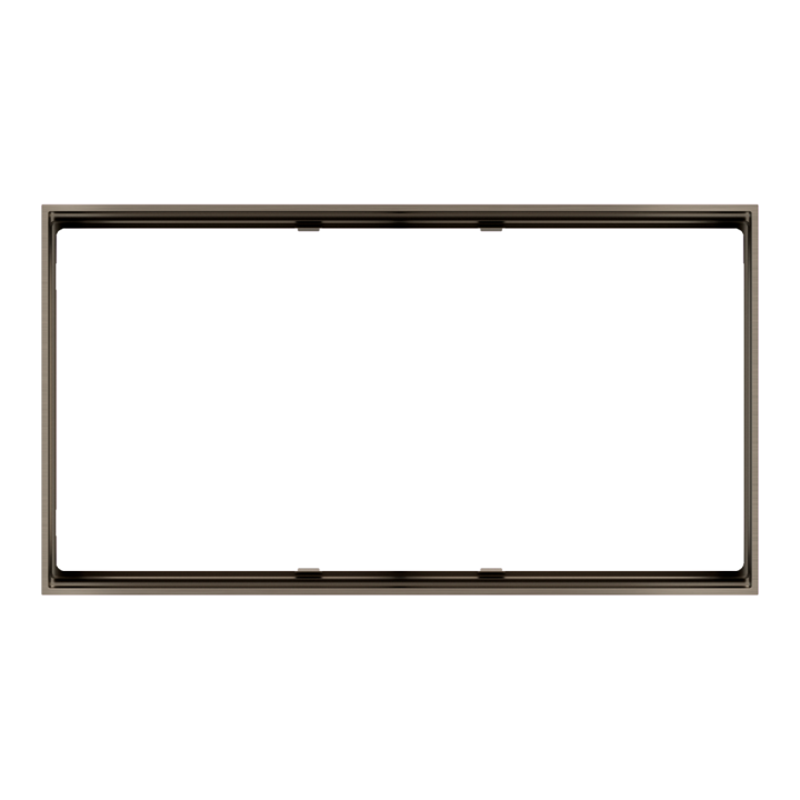 Rectangular Frame FF Form (86x157) 2 Windows Metal Nickel